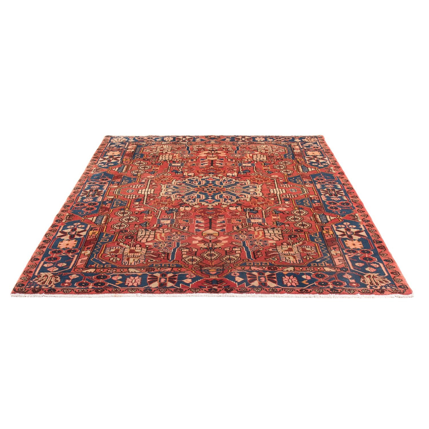 Alfombra persa - Nómada - 220 x 157 cm - rojo claro