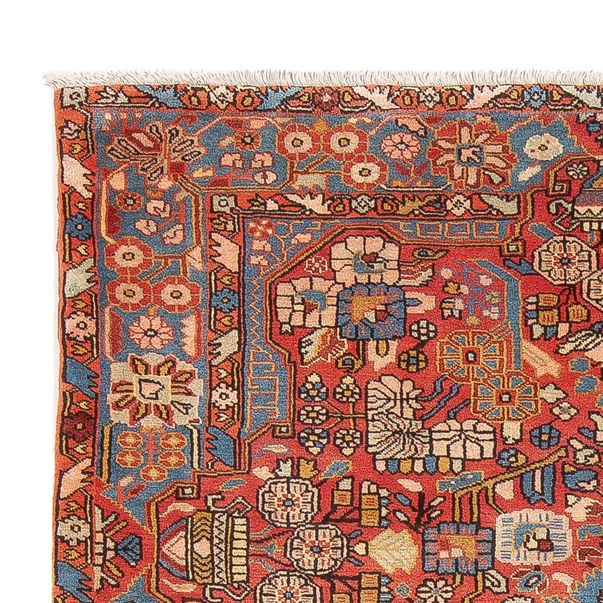 Alfombra persa - Nómada - 225 x 157 cm - rojo claro