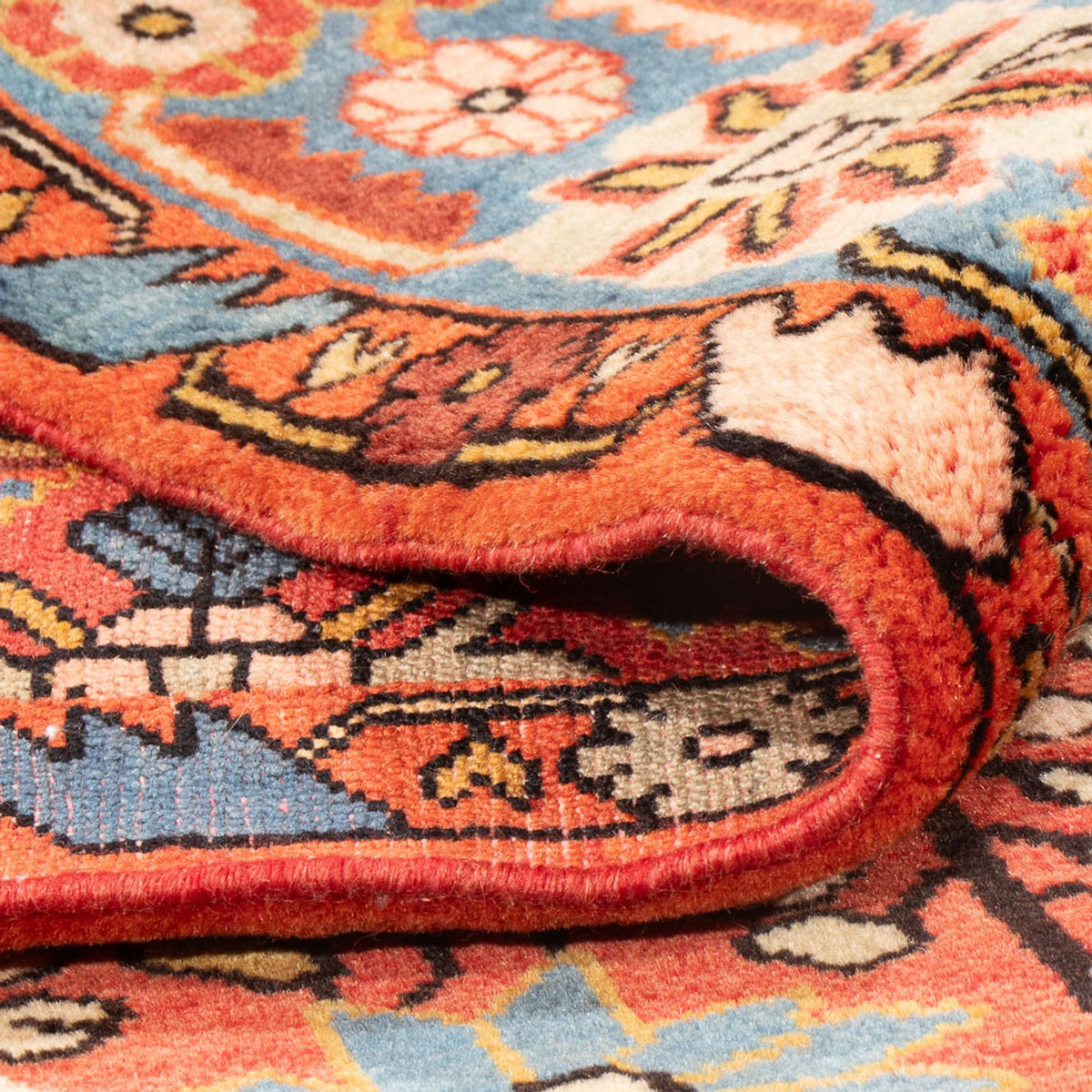 Alfombra persa - Nómada - 225 x 157 cm - rojo claro