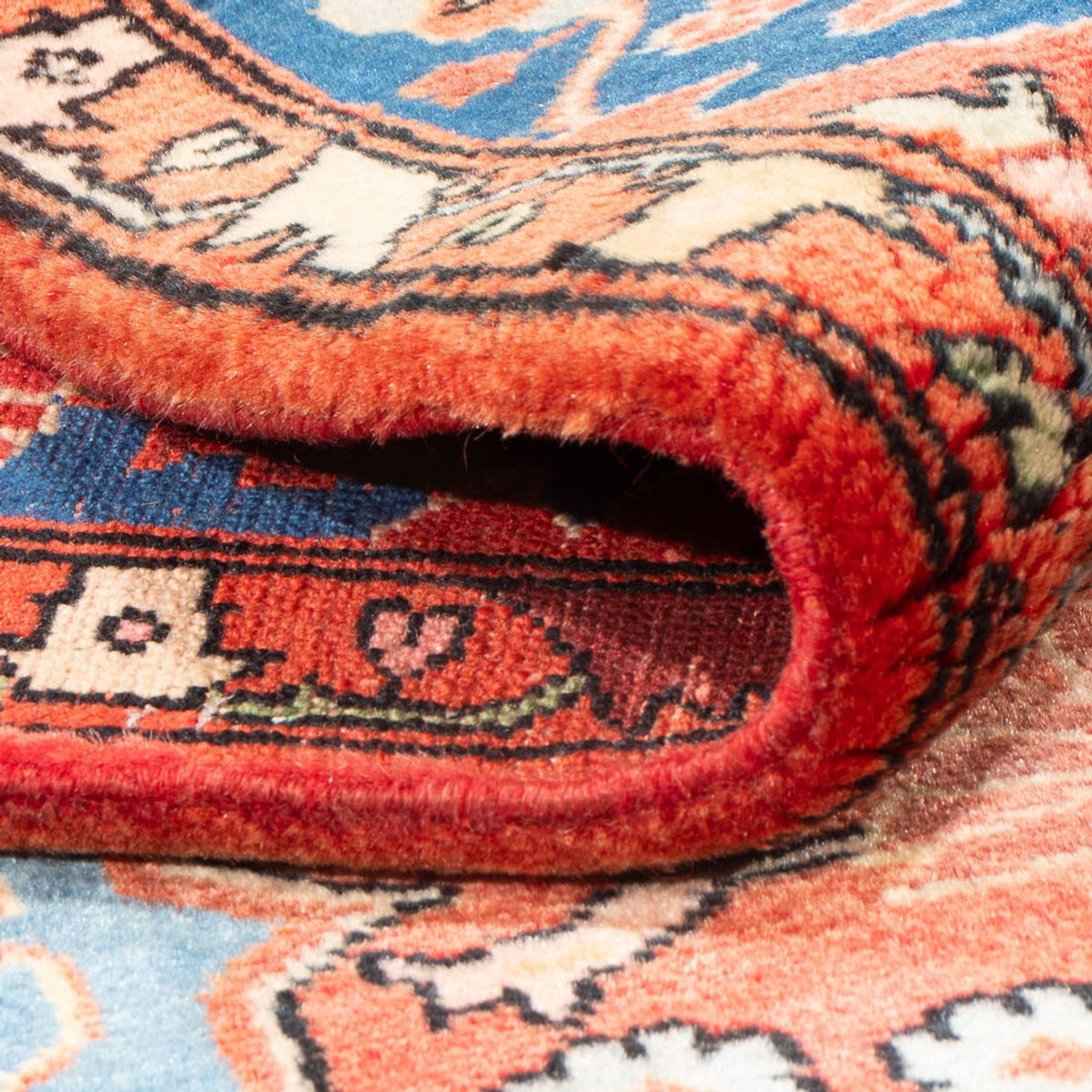 Alfombra persa - Nómada - 220 x 150 cm - rojo claro
