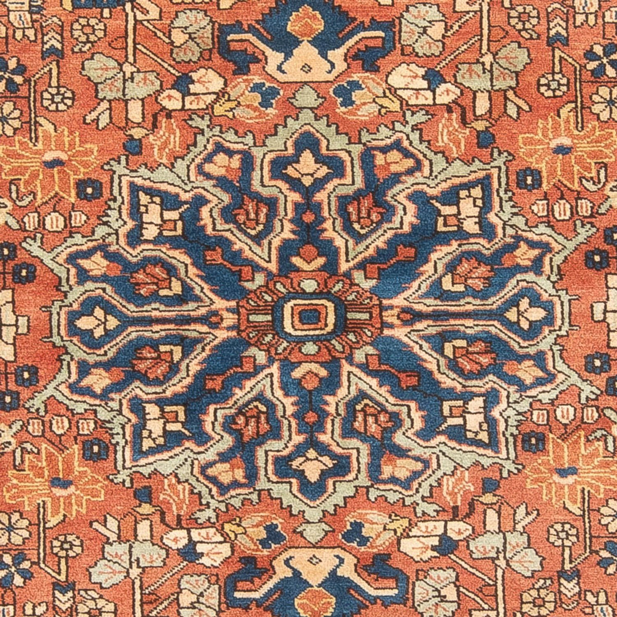 Alfombra persa - Nómada - 246 x 160 cm - naranja