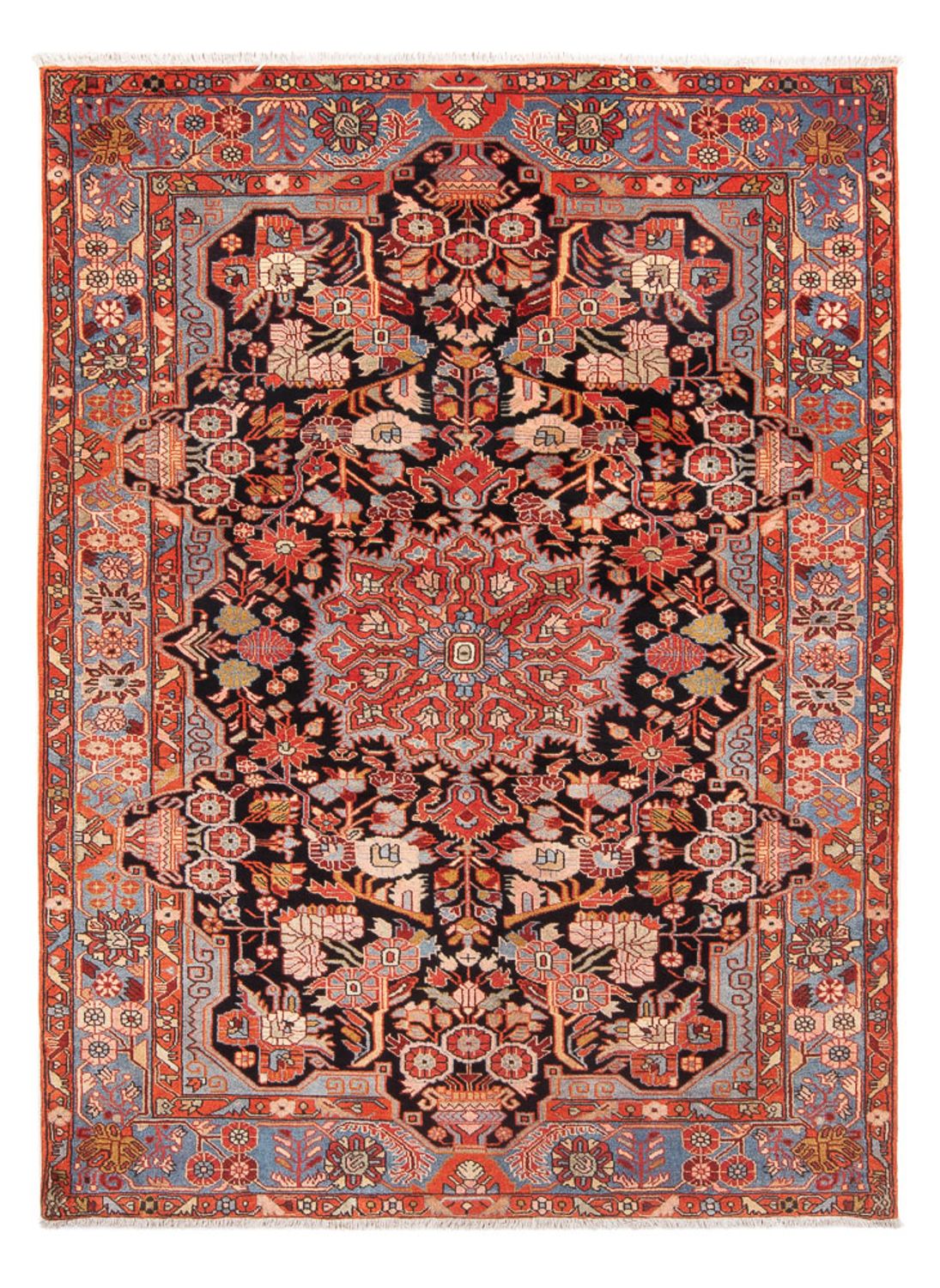 Alfombra persa - Nómada - 220 x 160 cm - rojo claro