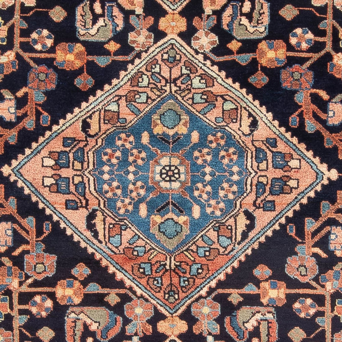 Alfombra persa - Nómada - 238 x 160 cm - azul oscuro