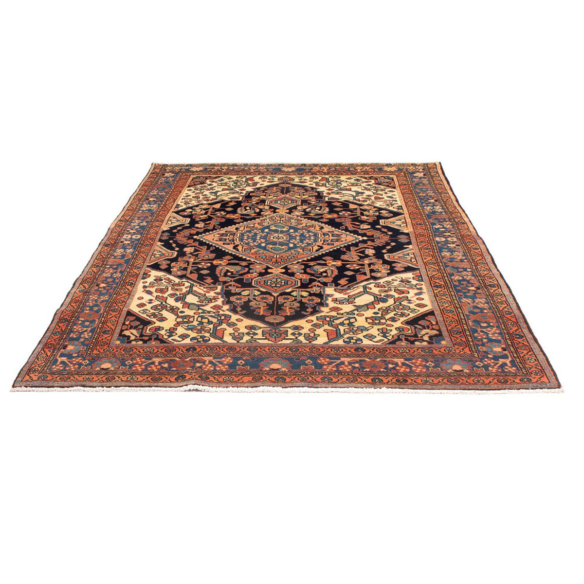 Alfombra persa - Nómada - 238 x 160 cm - azul oscuro