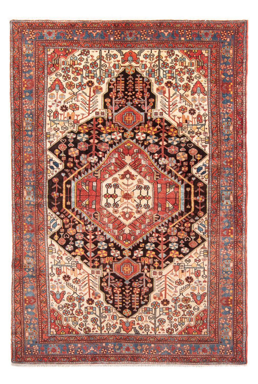 Alfombra persa - Nómada - 234 x 153 cm - rojo claro