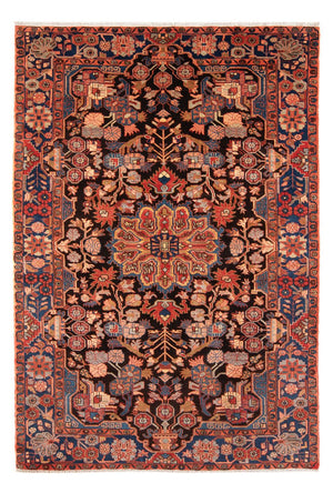 Alfombra persa - Nómada - 245 x 154 cm - rojo burdeos