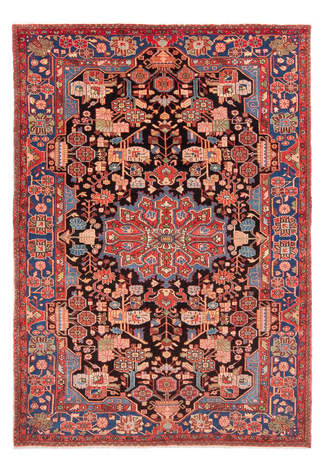 Alfombra persa - Nómada - 240 x 156 cm - rojo claro