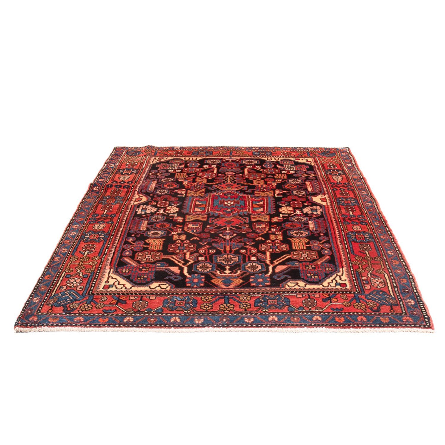 Alfombra persa - Nómada - 220 x 157 cm - azul oscuro