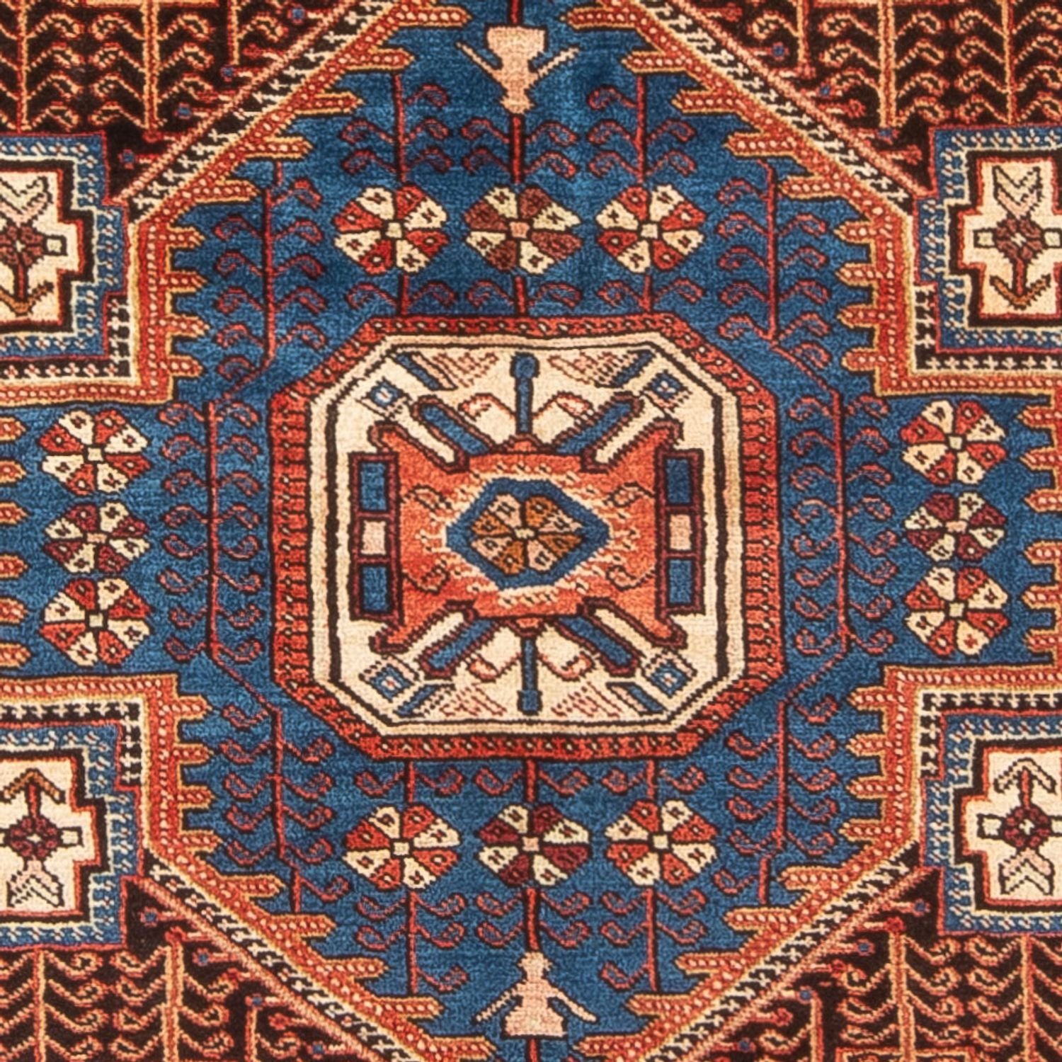 Alfombra persa - Nómada - 202 x 150 cm - azul