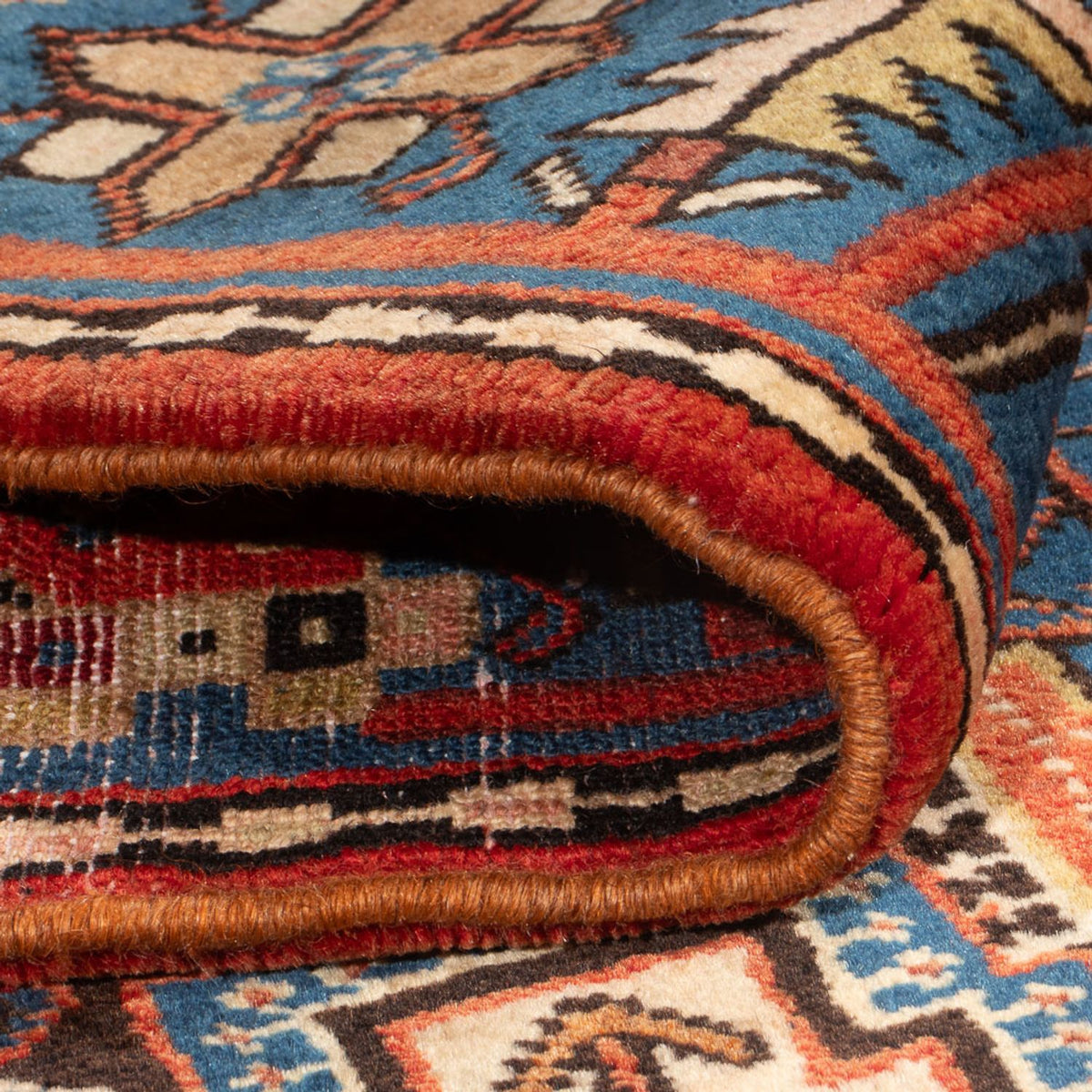 Alfombra persa - Nómada - 202 x 150 cm - azul