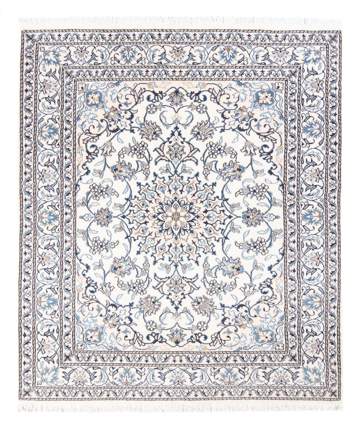 Alfombra Persa - Nain - Real - 190 x 150 cm - crema
