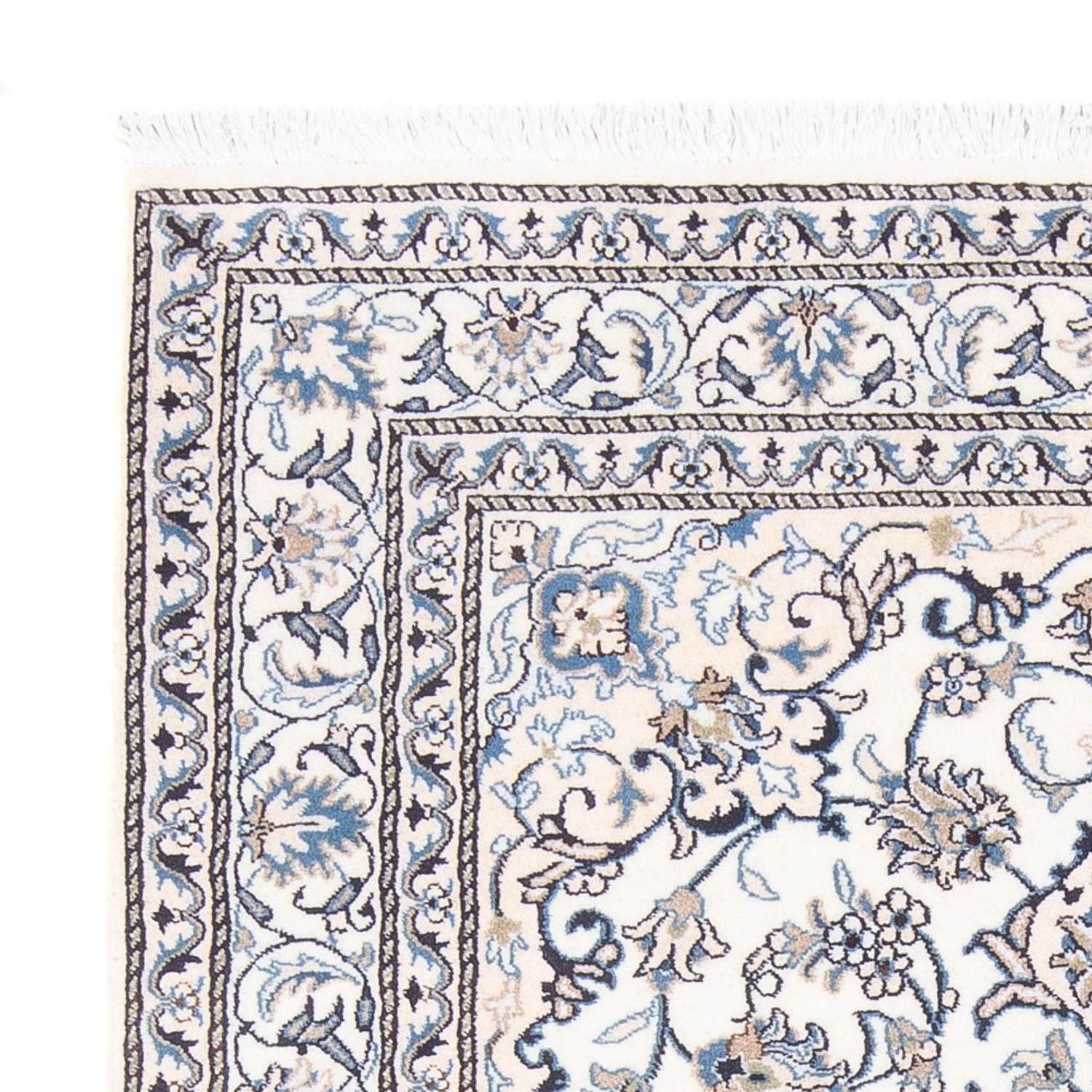 Alfombra Persa - Nain - Real - 190 x 150 cm - crema