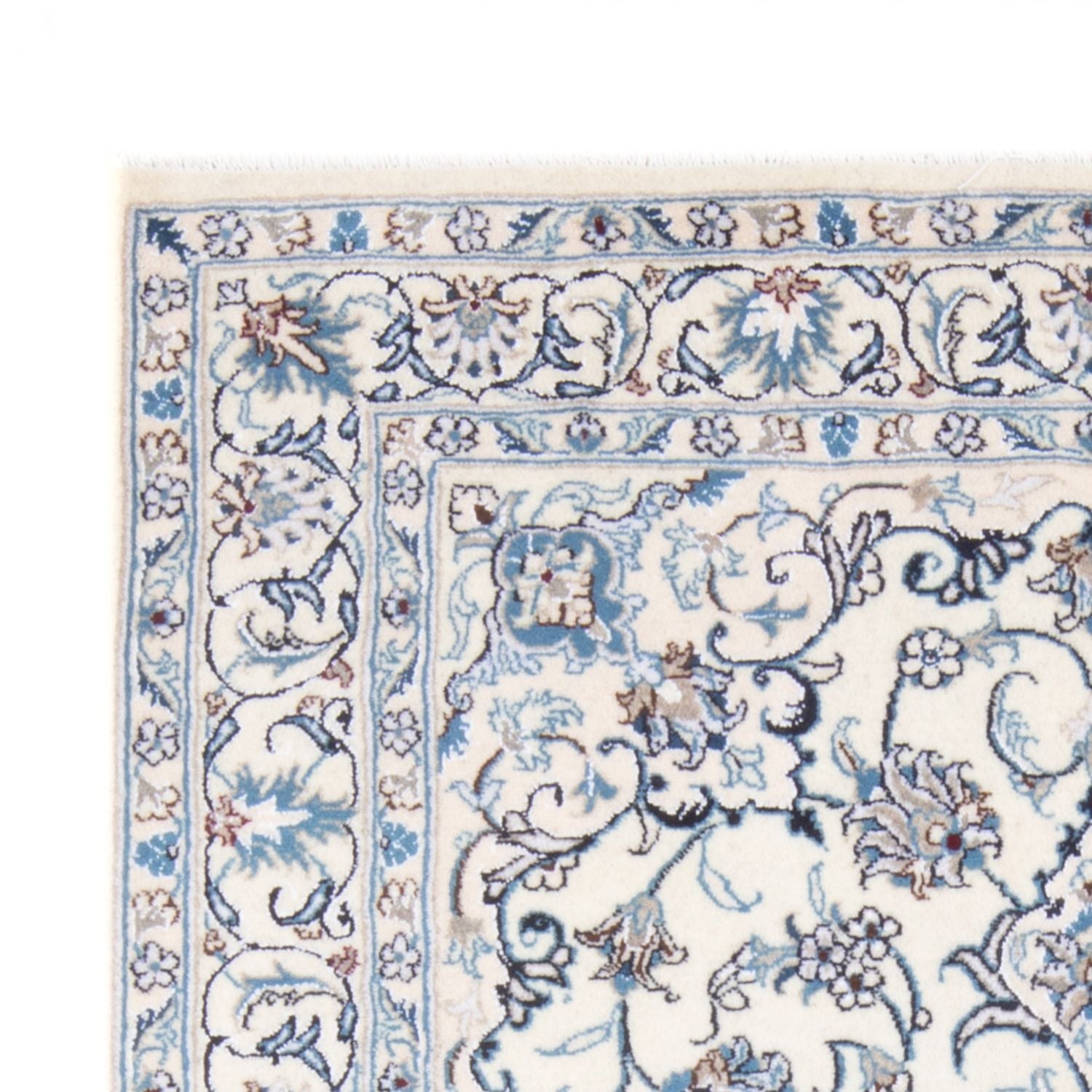 Alfombra Persa - Nain - Real - 197 x 146 cm - crema