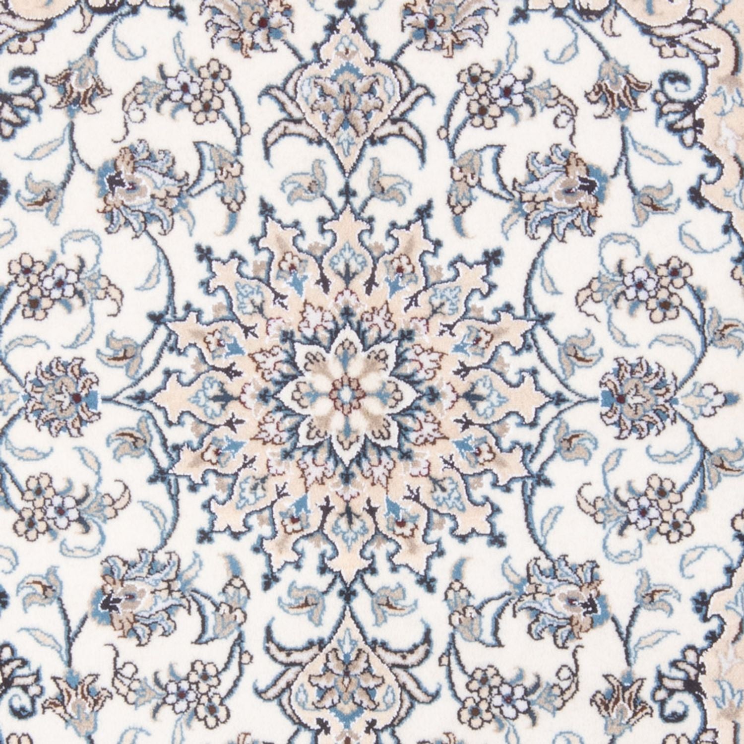 Alfombra Persa - Nain - Real - 196 x 153 cm - crema