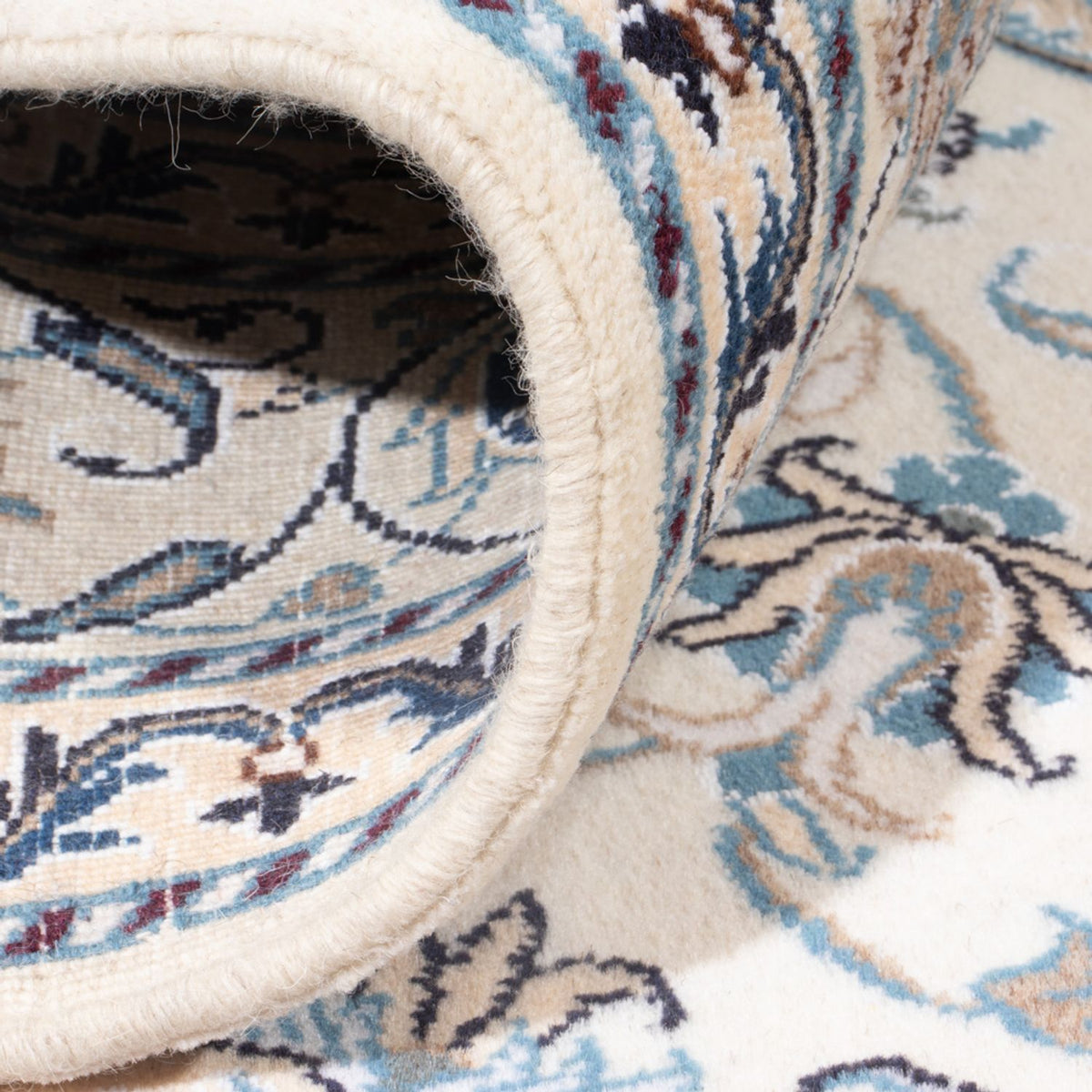 Alfombra Persa - Nain - Real - 198 x 147 cm - crema