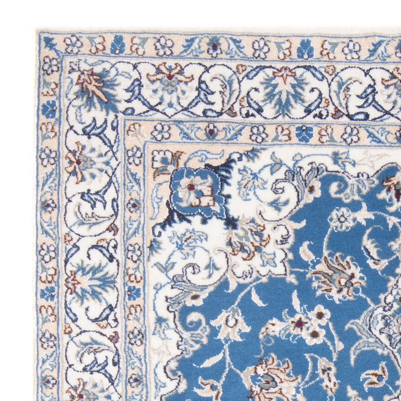 Alfombra Persa - Nain - Real - 196 x 148 cm - azul
