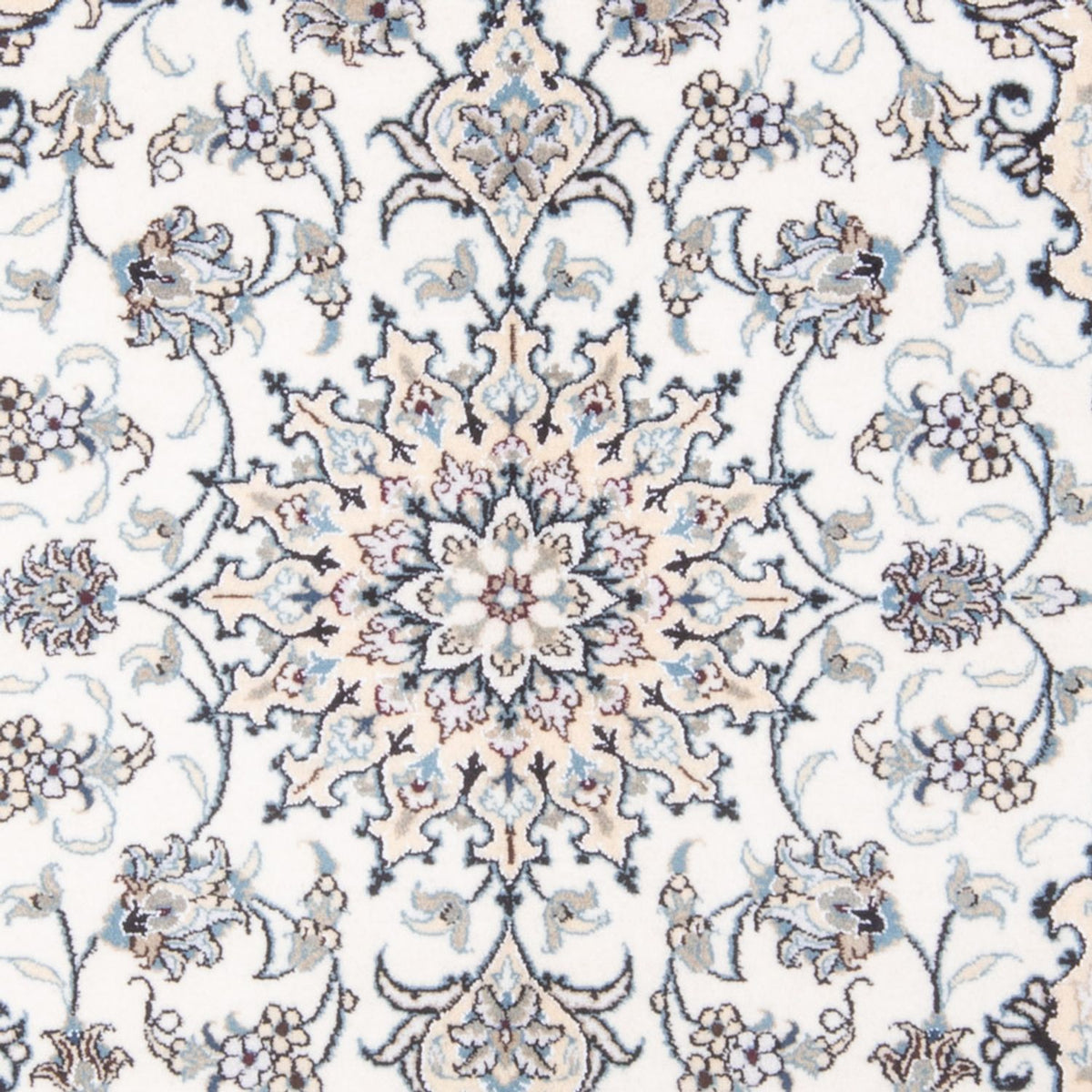 Alfombra Persa - Nain - Real - 200 x 143 cm - crema