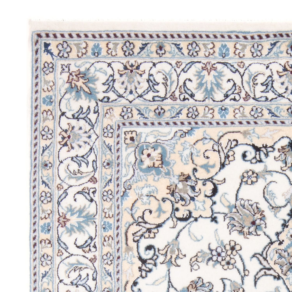 Alfombra Persa - Nain - Real - 200 x 143 cm - crema