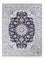 Alfombra Persa - Nain - Real - 197 x 147 cm - azul oscuro