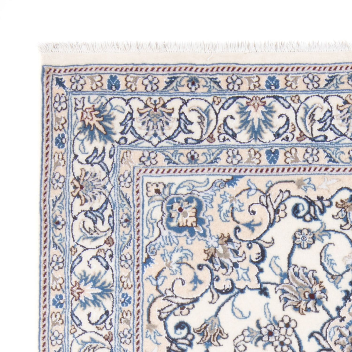 Alfombra Persa - Nain - Real - 201 x 148 cm - crema