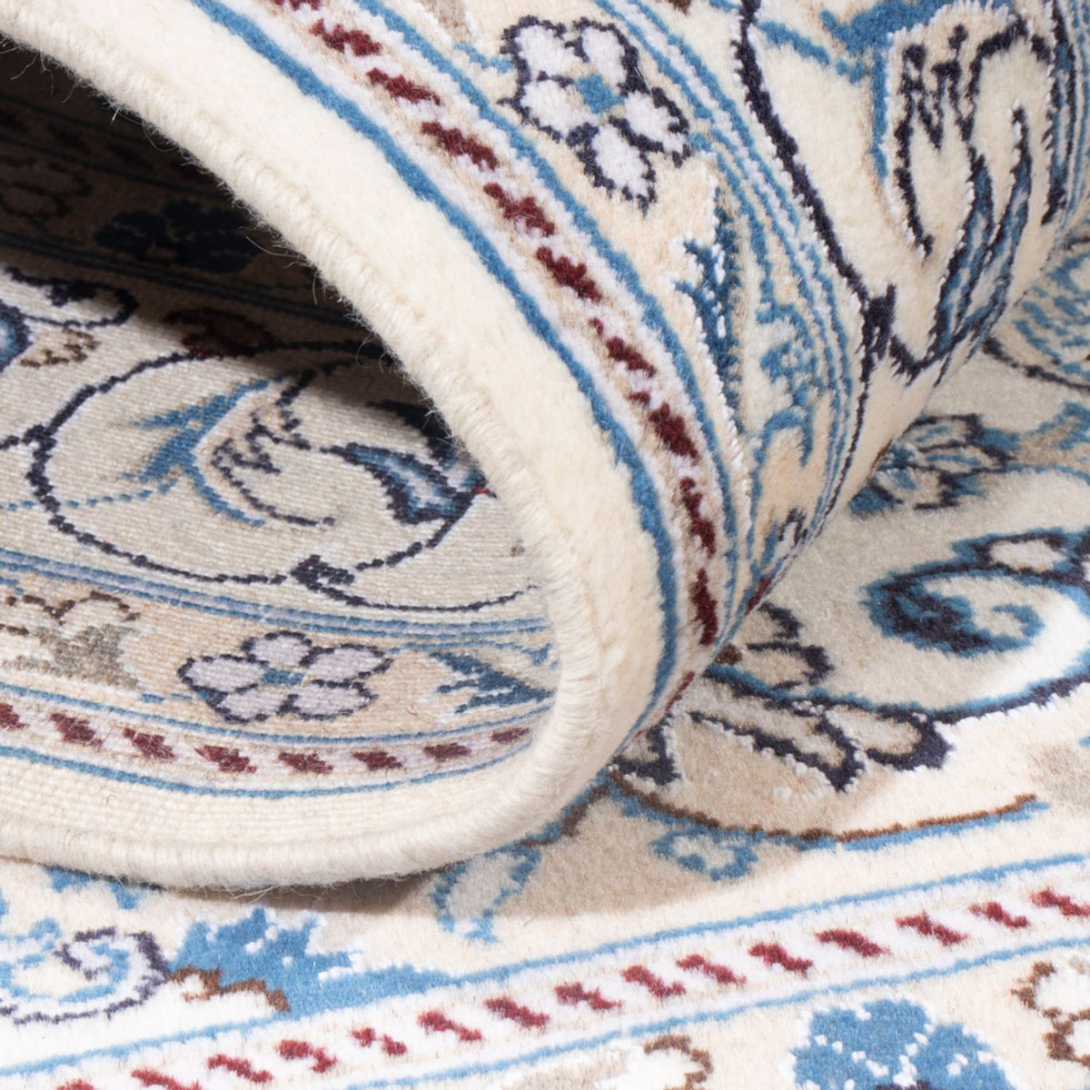 Alfombra Persa - Nain - Real - 201 x 148 cm - crema