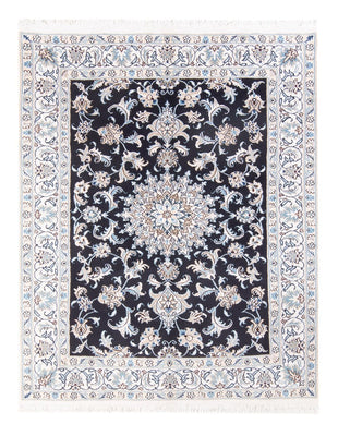 Alfombra Persa - Nain - Real - 193 x 143 cm - azul oscuro