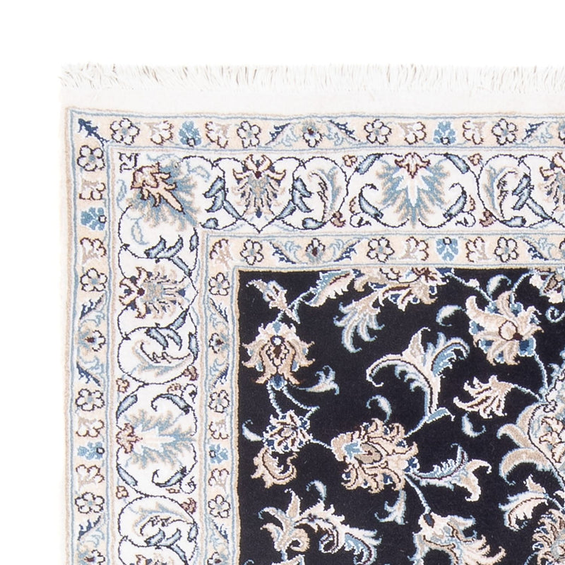Alfombra Persa - Nain - Real - 193 x 143 cm - azul oscuro