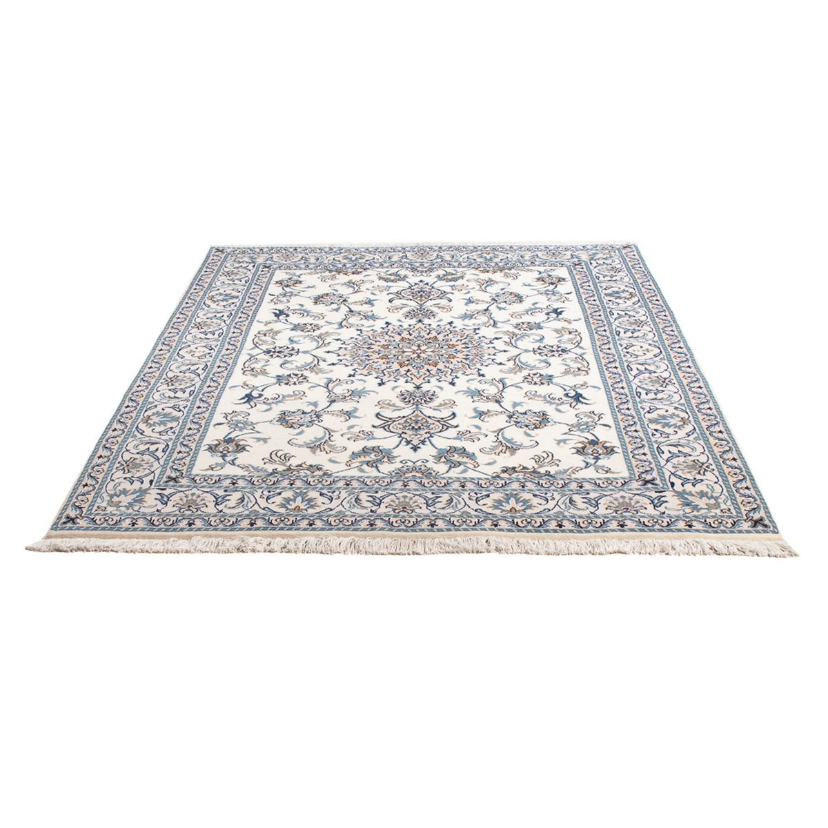 Alfombra Persa - Nain - Real - 195 x 145 cm - crema