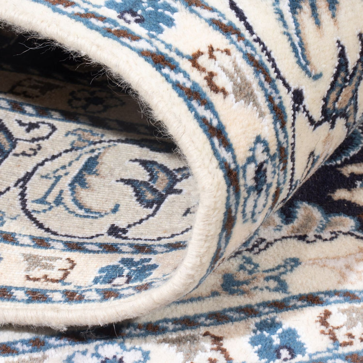 Alfombra Persa - Nain - Real - 203 x 144 cm - azul