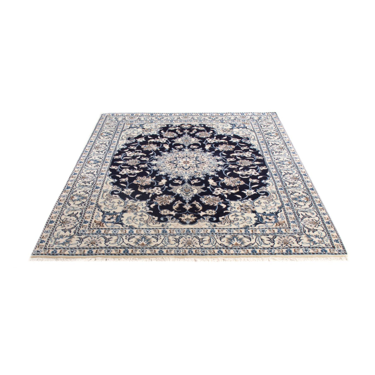 Alfombra Persa - Nain - Real - 203 x 144 cm - azul