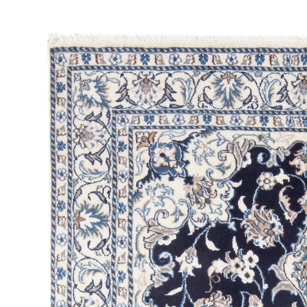 Nain - 9La Alfombra 146x202cm - Alfombra persa - azul oscuro