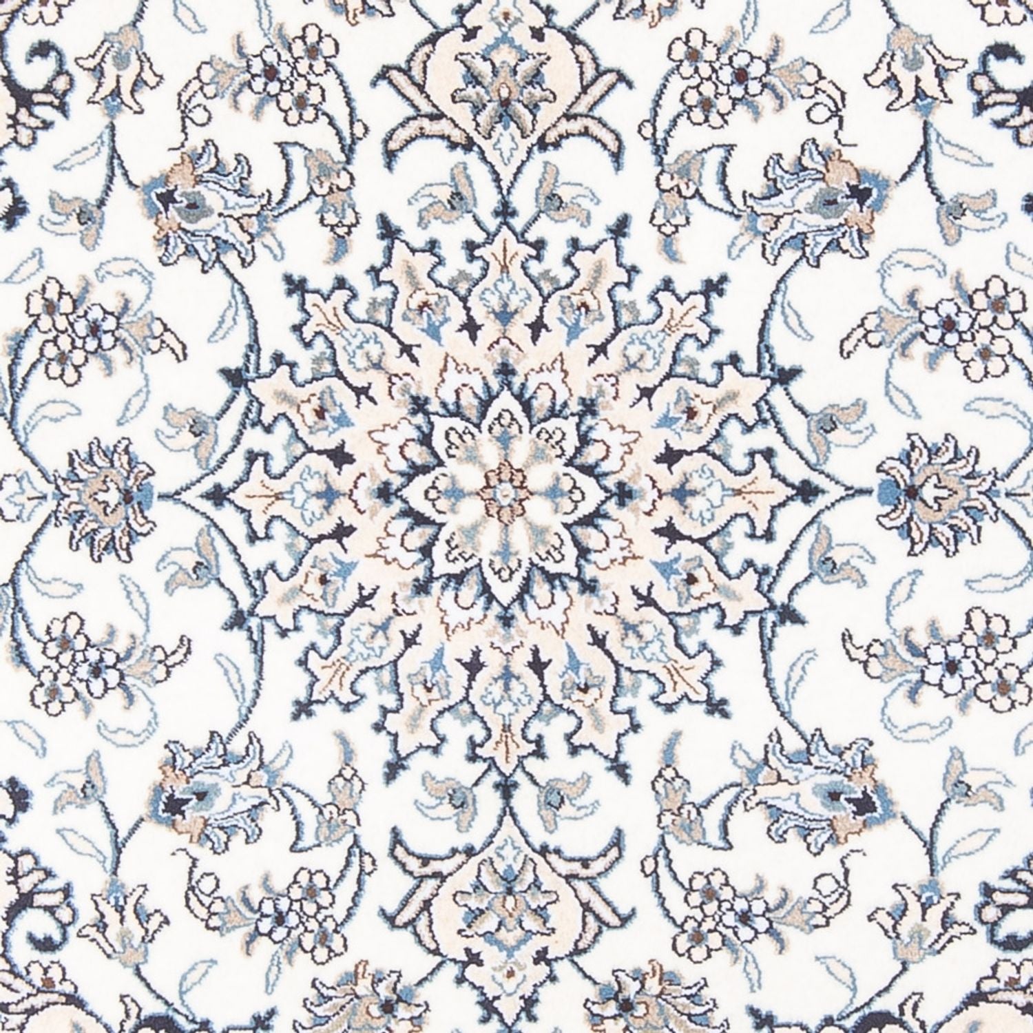 Alfombra Persa - Nain - Real - 190 x 148 cm - crema
