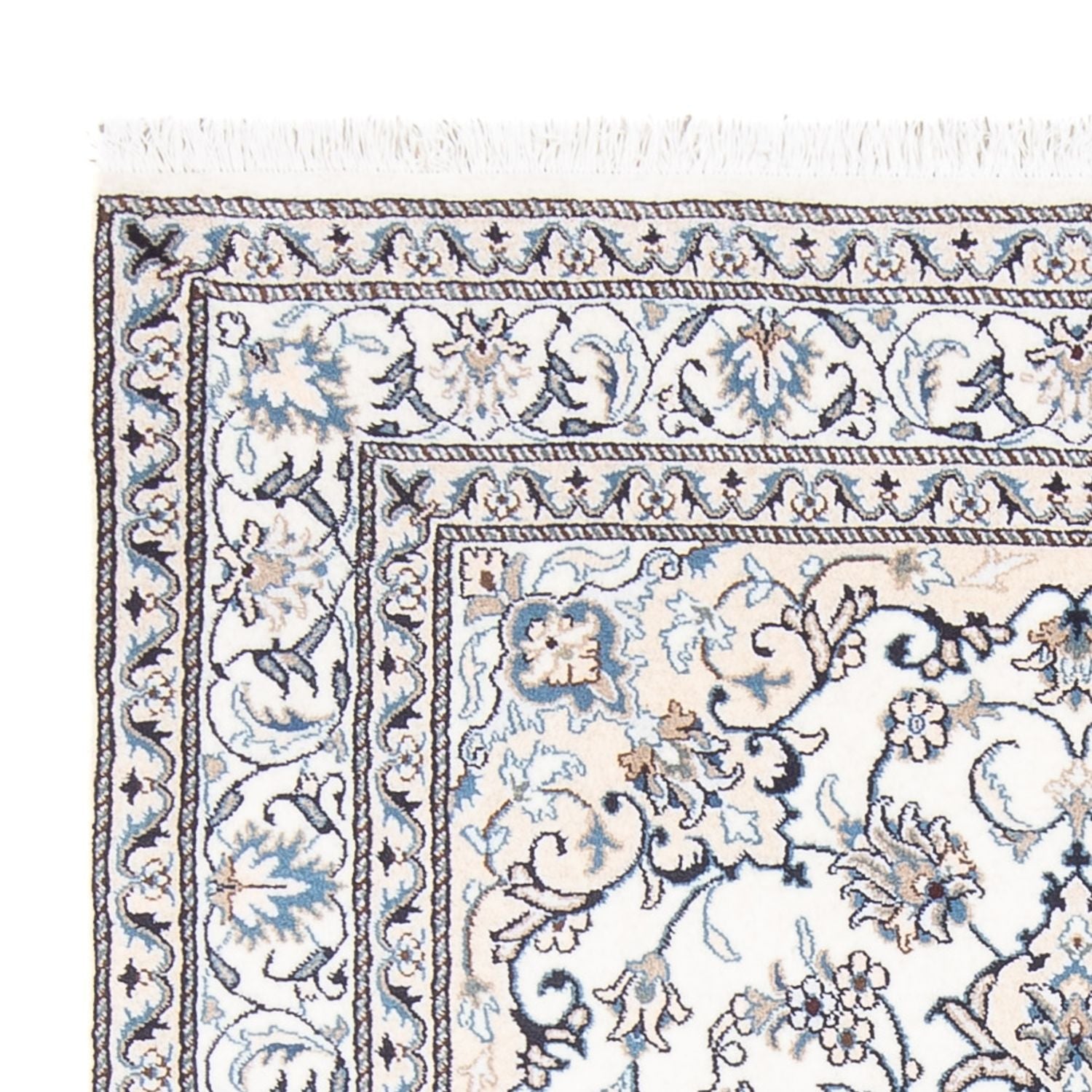 Alfombra Persa - Nain - Real - 190 x 148 cm - crema