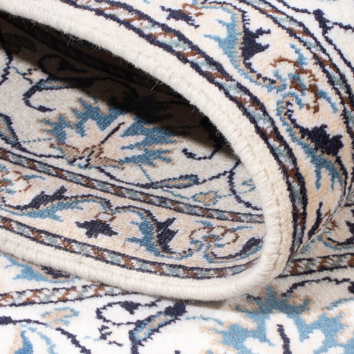 Alfombra Persa - Nain - Real - 190 x 148 cm - crema