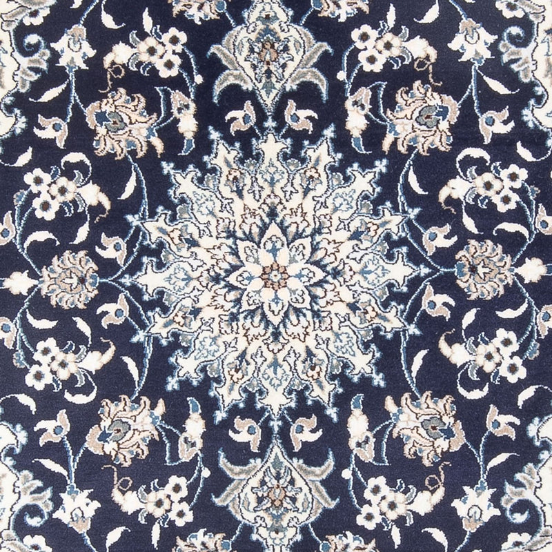 Alfombra Persa - Nain - Real - 203 x 147 cm - azul oscuro