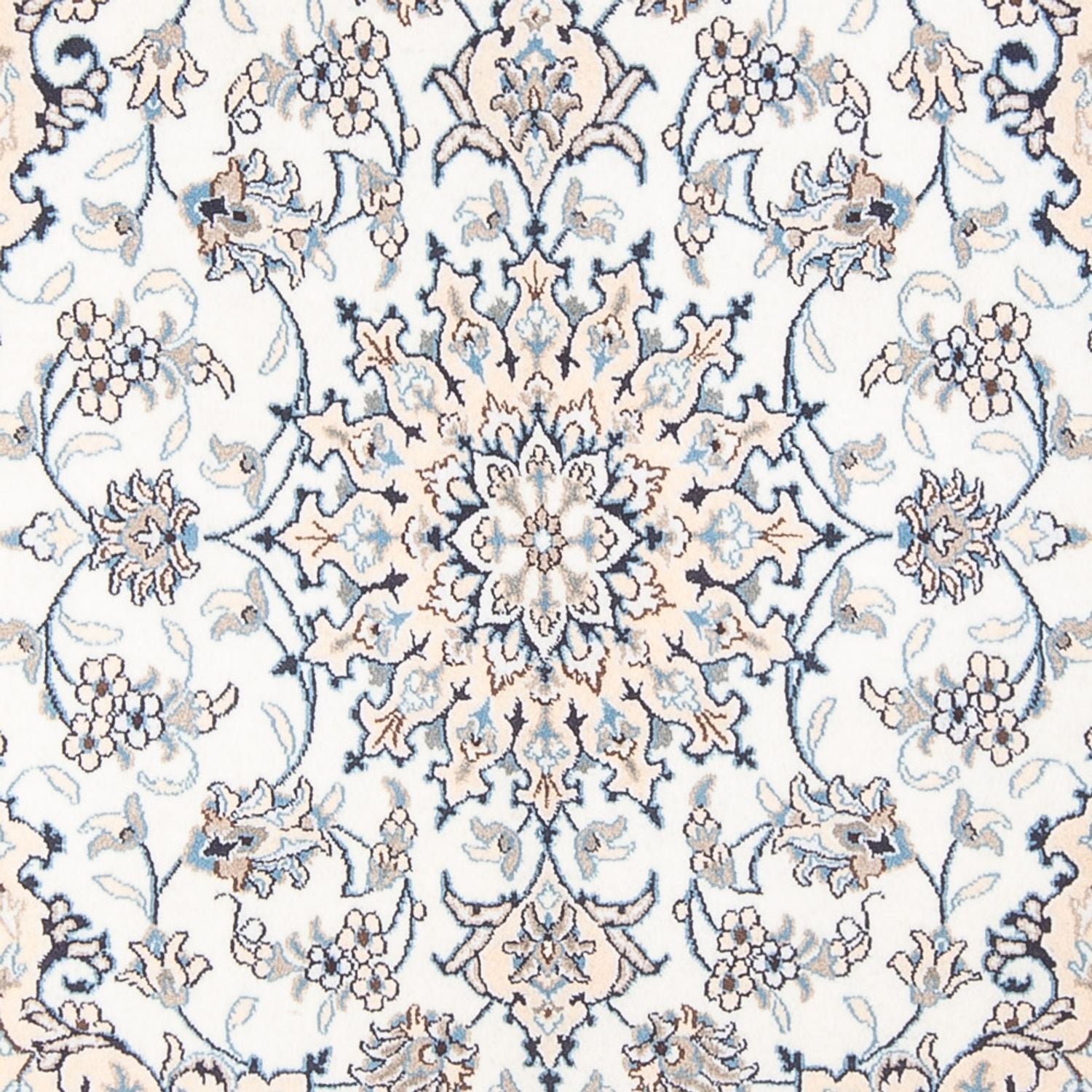 Alfombra Persa - Nain - Real - 200 x 144 cm - crema