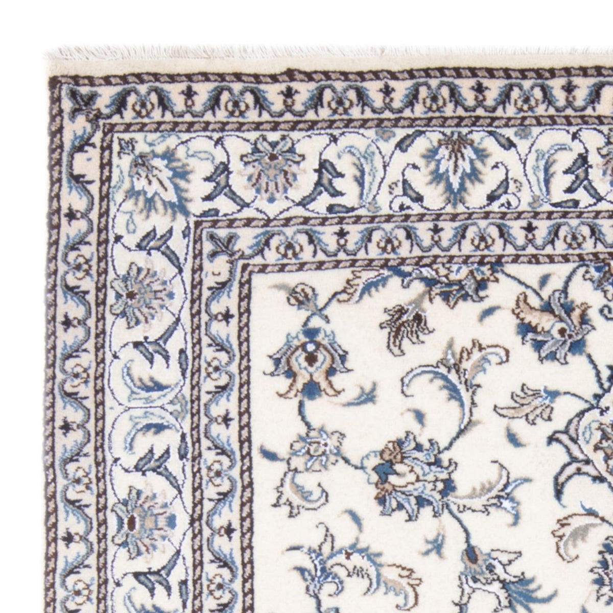 Alfombra Persa - Nain - Real - 205 x 145 cm - crema