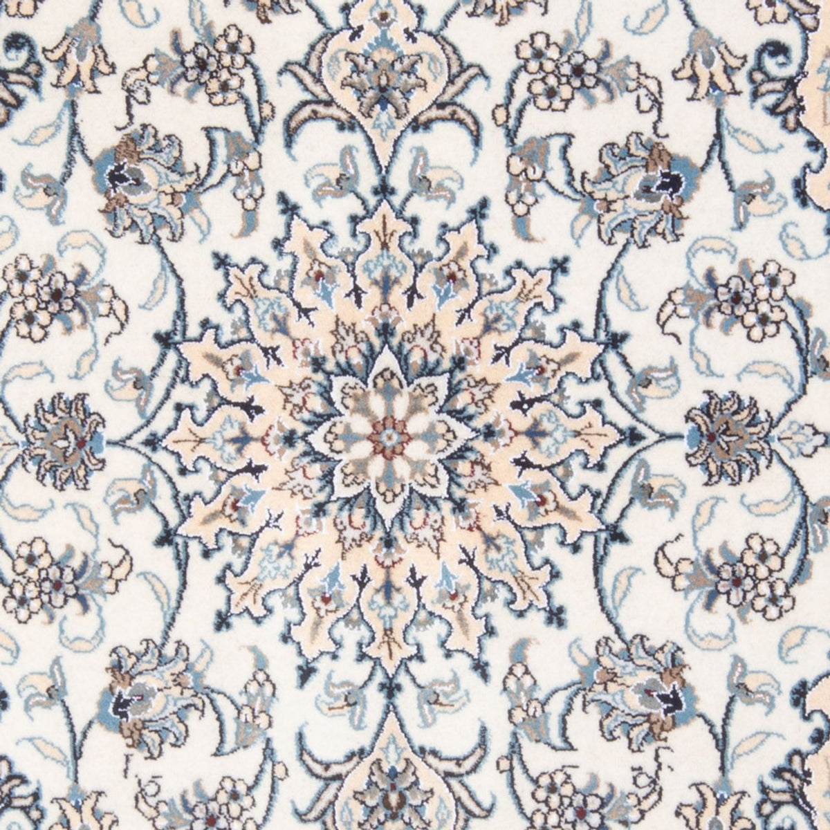 Alfombra Persa - Nain - Real - 198 x 152 cm - crema