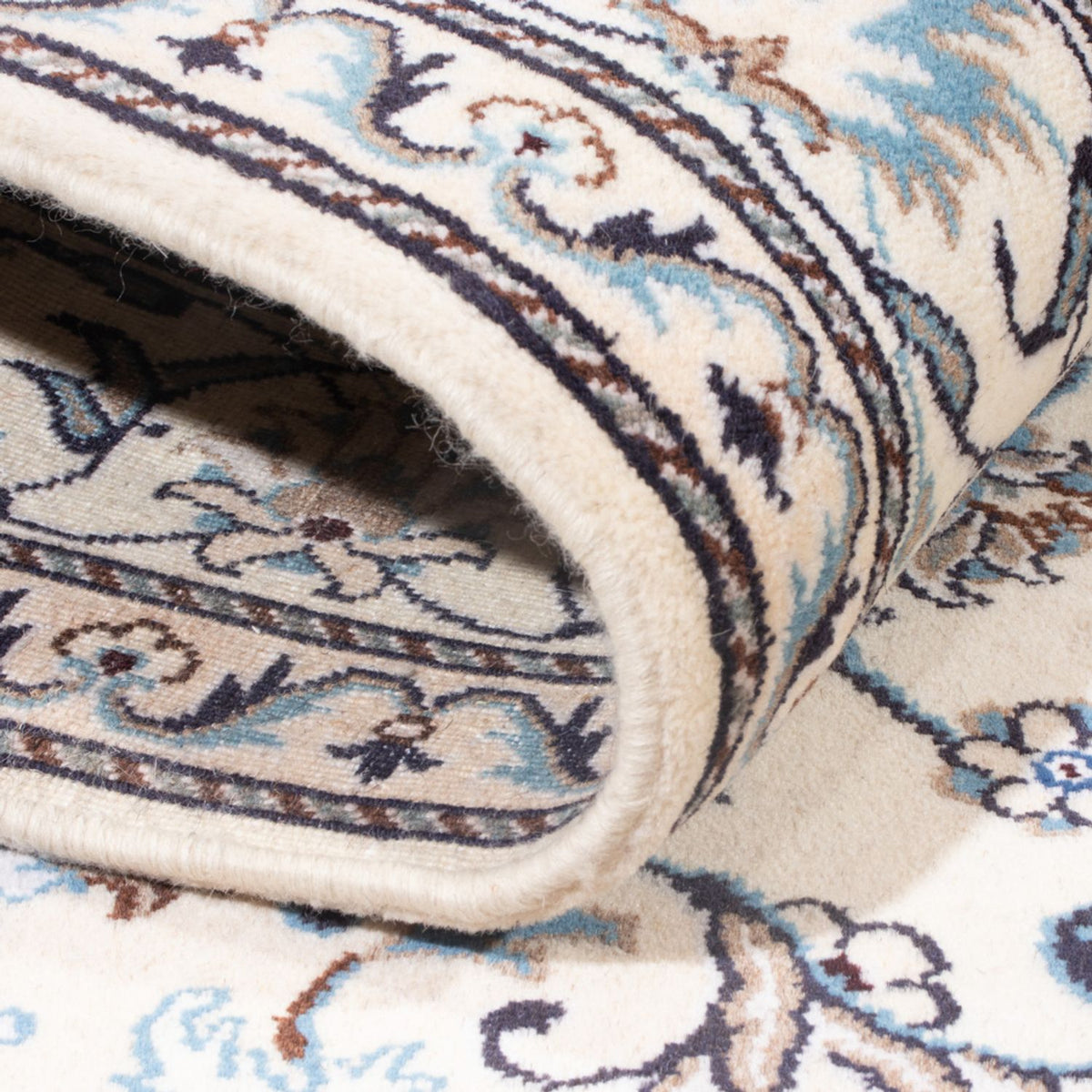 Alfombra Persa - Nain - Real - 195 x 152 cm - crema