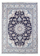 Nain - 9La Alfombra 145x201cm - Alfombra persa - azul oscuro