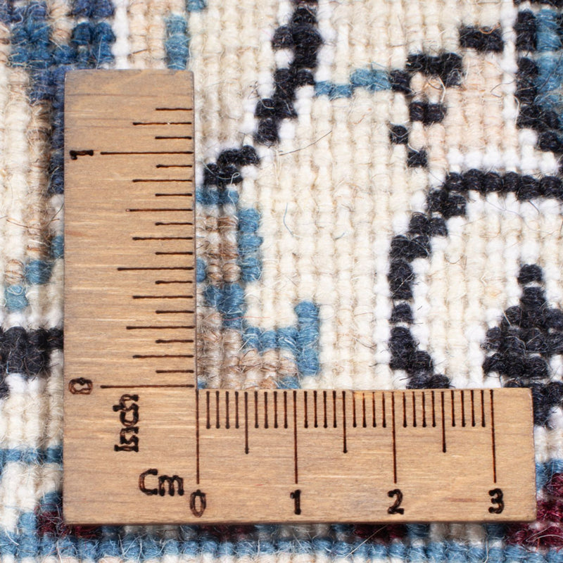 Alfombra Persa - Nain - Real - 201 x 145 cm - azul oscuro