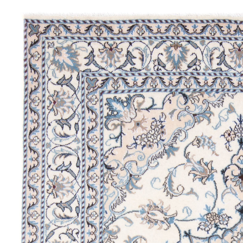 Alfombra Persa - Nain - Real - 198 x 148 cm - crema