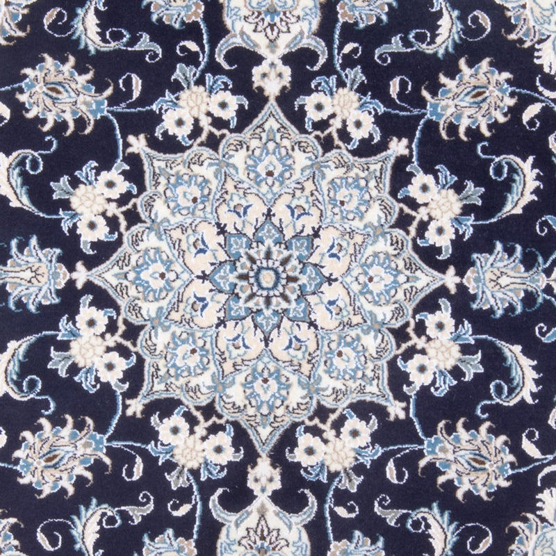 Alfombra Persa - Nain - Real - 213 x 150 cm - azul oscuro