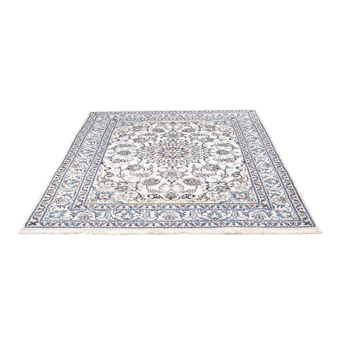 Alfombra Persa - Nain - Real - 197 x 148 cm - crema