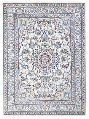 Alfombra Persa - Nain - Real - 197 x 145 cm - crema
