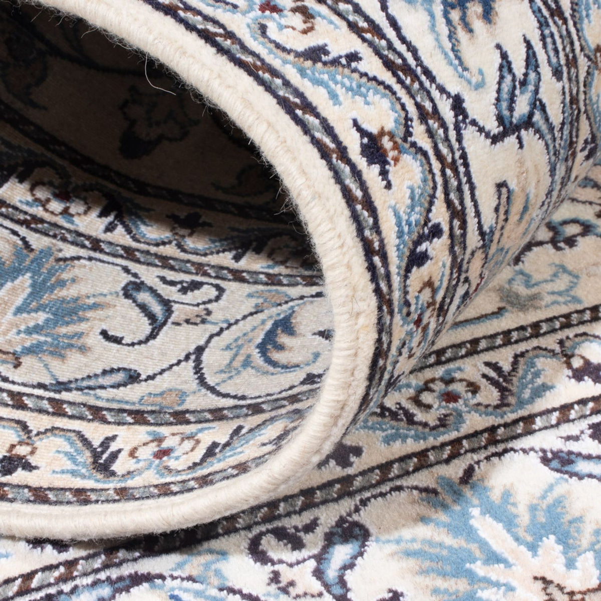 Alfombra Persa - Nain - Real - 197 x 145 cm - crema