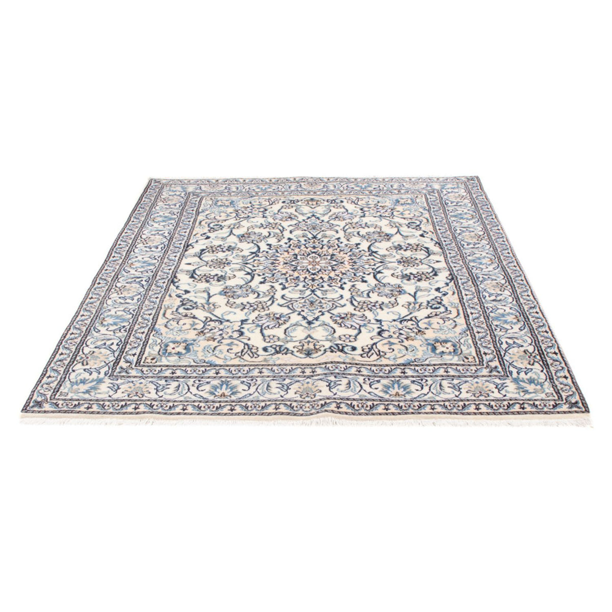 Alfombra Persa - Nain - Real - 197 x 145 cm - crema