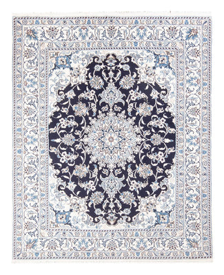 Alfombra Persa - Nain - Real - 190 x 149 cm - azul oscuro