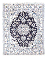 Alfombra Persa - Nain - Real - 190 x 149 cm - azul oscuro