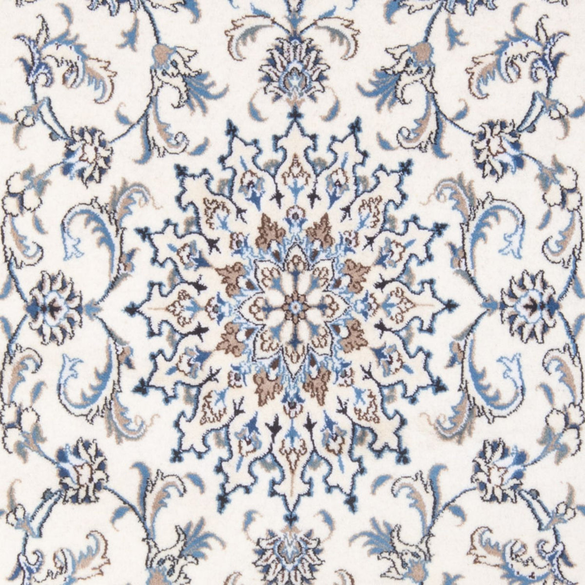 Alfombra Persa - Nain - Real - 204 x 147 cm - crema